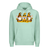 Seafoam western bee gnomes beehive honey sunflowers Premium Hoodie - Artiststas