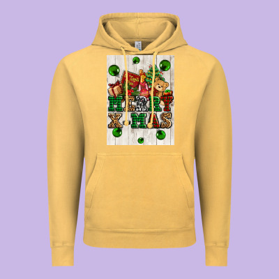 Merry Xmas Vintage Hoodie Designed By Adodesignshop