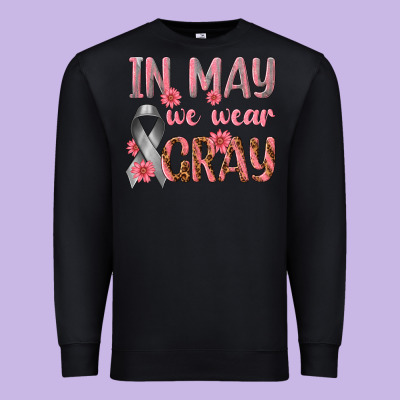 In May We Wear Gray Premium Sweatshirt Designed By Texasbilliewilder
