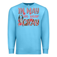 Ocean Blue In May We Wear Gray Premium Sweatshirt - texasbilliewilder