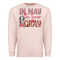Pale Pink In May We Wear Gray Premium Sweatshirt - texasbilliewilder