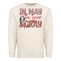 Sandshell In May We Wear Gray Premium Sweatshirt - texasbilliewilder