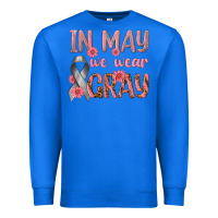 True Royal In May We Wear Gray Premium Sweatshirt - texasbilliewilder