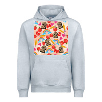 Heather Grey back to school seamless pattern 2 (3600x3600) Urban Hoodie - AdoDesignShop