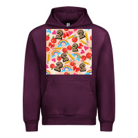 Mauve Wine back to school seamless pattern 2 (3600x3600) Urban Hoodie - AdoDesignShop
