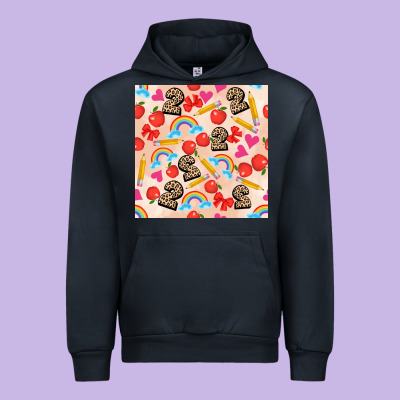 Back To School Seamless Pattern 2 (3600x3600) Urban Hoodie Designed By Adodesignshop