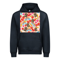 Navy back to school seamless pattern 2 (3600x3600) Urban Hoodie - AdoDesignShop