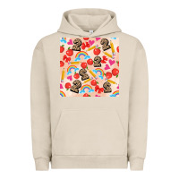 Pigment French Oak back to school seamless pattern 2 (3600x3600) Urban Hoodie - AdoDesignShop