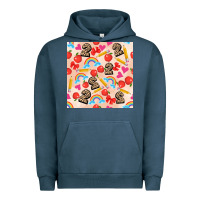 Pigment Midnight Navy back to school seamless pattern 2 (3600x3600) Urban Hoodie - AdoDesignShop