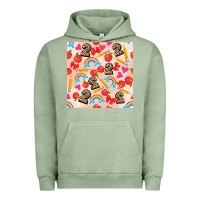 Pigment Oil Green back to school seamless pattern 2 (3600x3600) Urban Hoodie - AdoDesignShop