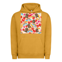 Pigment Peanut Butter back to school seamless pattern 2 (3600x3600) Urban Hoodie - AdoDesignShop