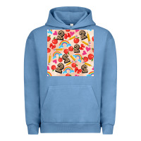 Pigment Pebble Blue back to school seamless pattern 2 (3600x3600) Urban Hoodie - AdoDesignShop