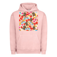 Pigment Salmon back to school seamless pattern 2 (3600x3600) Urban Hoodie - AdoDesignShop