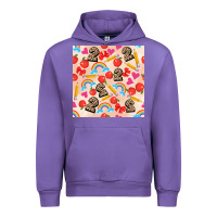 Tulip back to school seamless pattern 2 (3600x3600) Urban Hoodie - AdoDesignShop