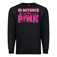 Black In October We Wear Pink Premium Sweatshirt - texasbilliewilder