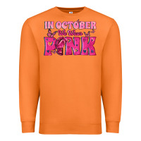 Carrot In October We Wear Pink Premium Sweatshirt - texasbilliewilder