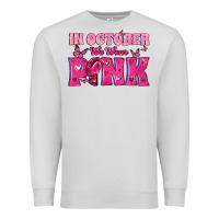 Dove Grey In October We Wear Pink Premium Sweatshirt - texasbilliewilder