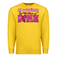 Lemon In October We Wear Pink Premium Sweatshirt - texasbilliewilder