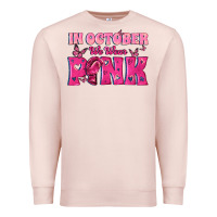 Pale Pink In October We Wear Pink Premium Sweatshirt - texasbilliewilder