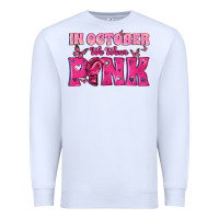 White In October We Wear Pink Premium Sweatshirt - texasbilliewilder