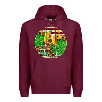 Burgundy Christmas champagnes Premium Hoodie - AdoDesignShop