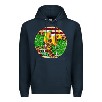 Navy Christmas champagnes Premium Hoodie - AdoDesignShop