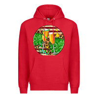 Red Christmas champagnes Premium Hoodie - AdoDesignShop