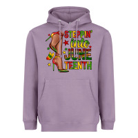 Lavender steppin into juneteenth Heavyweight Hoodie - Zillion Design Studio