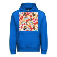 Cobalt back to school seamless pattern 3 (3600x3600) Urban Hoodie - AdoDesignShop