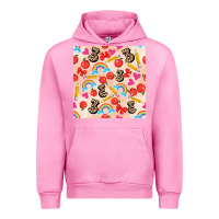 Fuchsia Pink back to school seamless pattern 3 (3600x3600) Urban Hoodie - AdoDesignShop