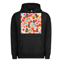 Pigment Black back to school seamless pattern 3 (3600x3600) Urban Hoodie - AdoDesignShop