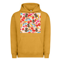 Pigment Peanut Butter back to school seamless pattern 3 (3600x3600) Urban Hoodie - AdoDesignShop