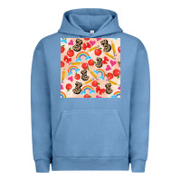 Pigment Pebble Blue back to school seamless pattern 3 (3600x3600) Urban Hoodie - AdoDesignShop