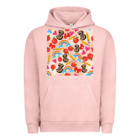 Pigment Salmon back to school seamless pattern 3 (3600x3600) Urban Hoodie - AdoDesignShop