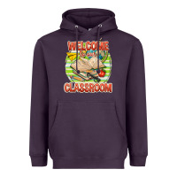 Plum welcome to our classroom Heavyweight Hoodie - texasbilliewilder