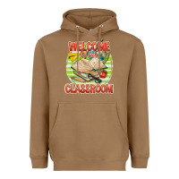 Toasted Coconut welcome to our classroom Heavyweight Hoodie - texasbilliewilder