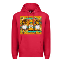 Cardinal western bee gnomes  honeycomb  leopard turquoise wooden serape Premium Hoodie - Artiststas