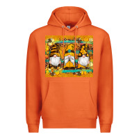 Carrot western bee gnomes  honeycomb  leopard turquoise wooden serape Premium Hoodie - Artiststas