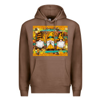 Western Bee Gnomes  Honeycomb  Leopard Turquoise Wooden Serape Premium Hoodie | Teevron