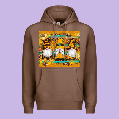 Western Bee Gnomes  Honeycomb  Leopard Turquoise Wooden Serape Premium Hoodie Designed By Artiststas