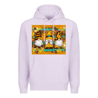 Lilac western bee gnomes  honeycomb  leopard turquoise wooden serape Premium Hoodie - Artiststas