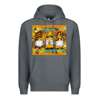Rock western bee gnomes  honeycomb  leopard turquoise wooden serape Premium Hoodie - Artiststas