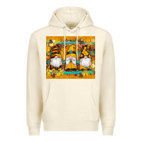 Sandshell western bee gnomes  honeycomb  leopard turquoise wooden serape Premium Hoodie - Artiststas