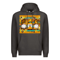 Smoke western bee gnomes  honeycomb  leopard turquoise wooden serape Premium Hoodie - Artiststas