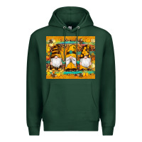 Sports Green western bee gnomes  honeycomb  leopard turquoise wooden serape Premium Hoodie - Artiststas
