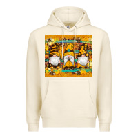 Tofu western bee gnomes  honeycomb  leopard turquoise wooden serape Premium Hoodie - Artiststas