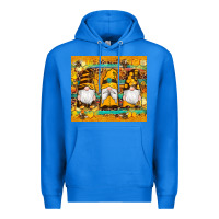 True Royal western bee gnomes  honeycomb  leopard turquoise wooden serape Premium Hoodie - Artiststas