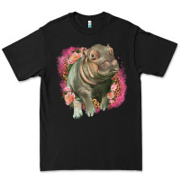 Black leopard baby hippo Premium Tee - LillyAllenDesigns