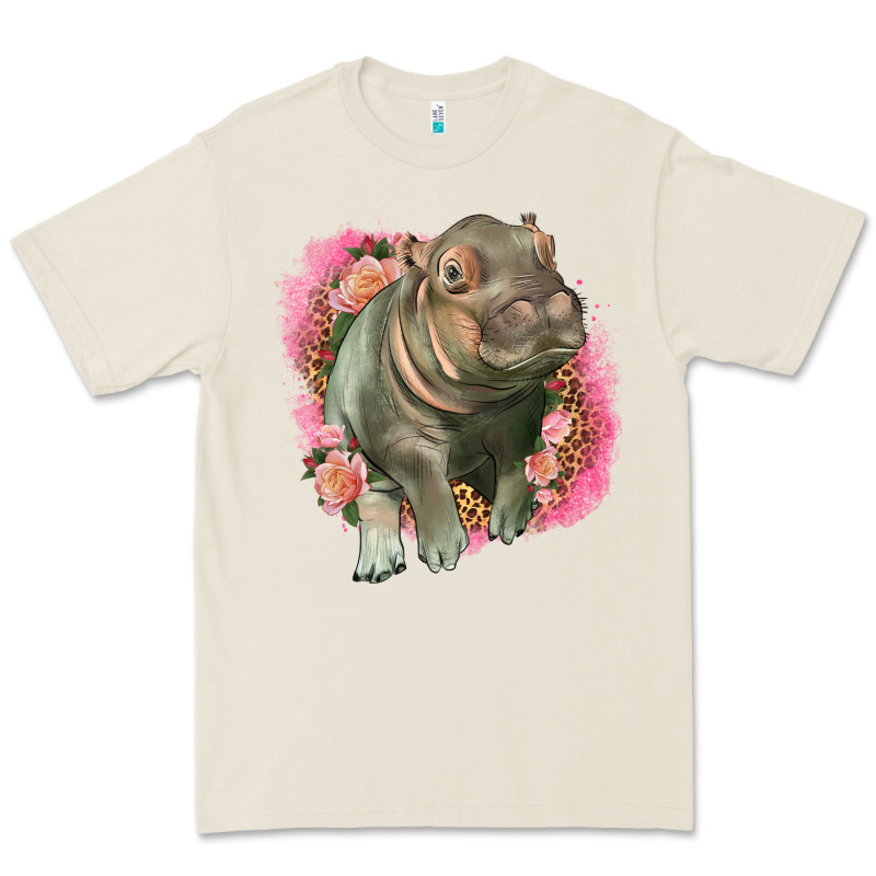 Leopard Baby Hippo Premium Tee by LillyAllenDesigns | Teevron
