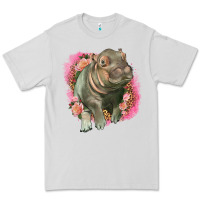 Dove Grey leopard baby hippo Premium Tee - LillyAllenDesigns